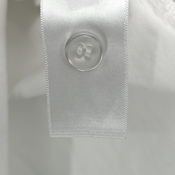 ASOS Design Cotton Mini Shirt Dress White Size 2 - Picture 8 of 13